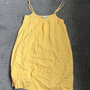 Sunny Yellow Mini Dress with Spaghetti Straps